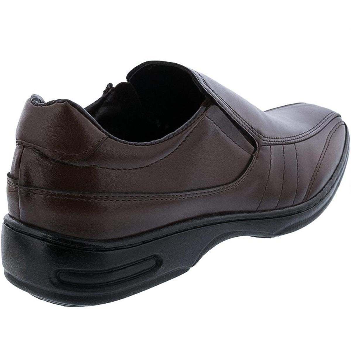 Sapato Social Valença com Pespontos Marrom - 48 - Marrom | Netshoes