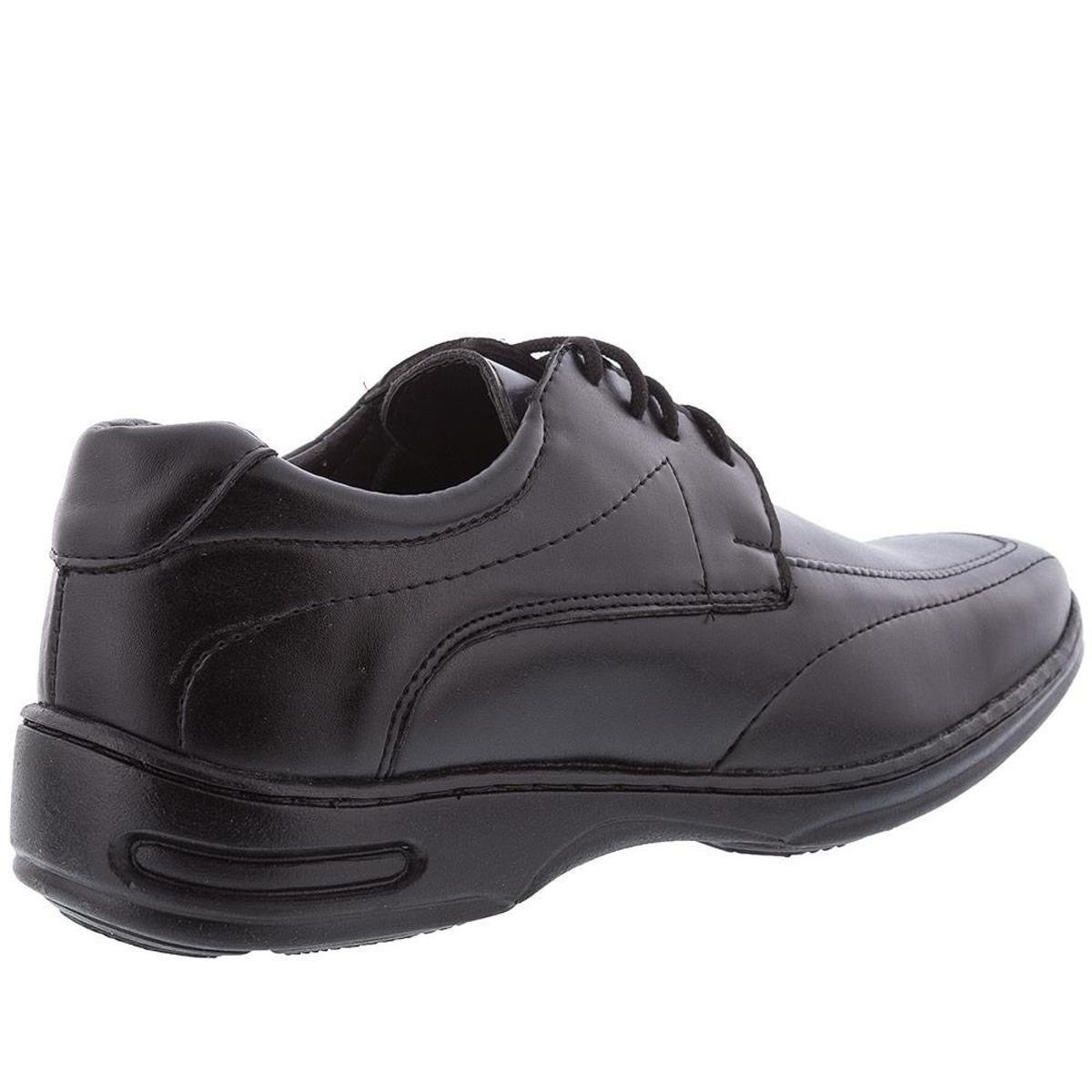 Sapato Social Valença Detalhe em Pespontos Preto - 47 - Preto | Netshoes