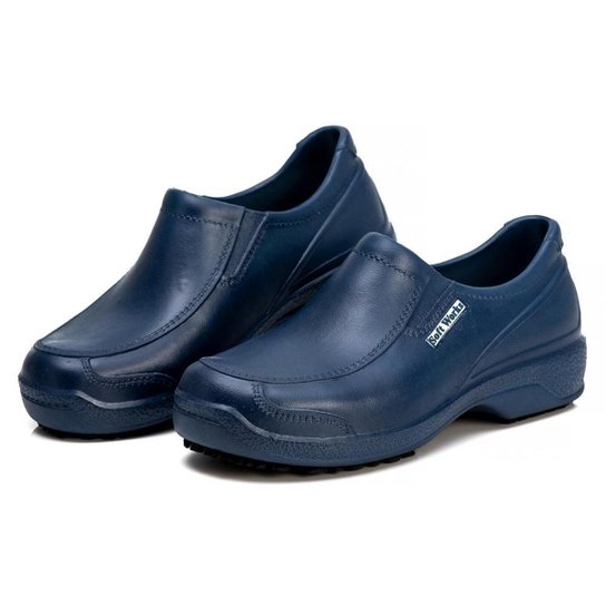 Sapato Soft Works Antiderrapante Com CA - BB67 - Azul Escuro