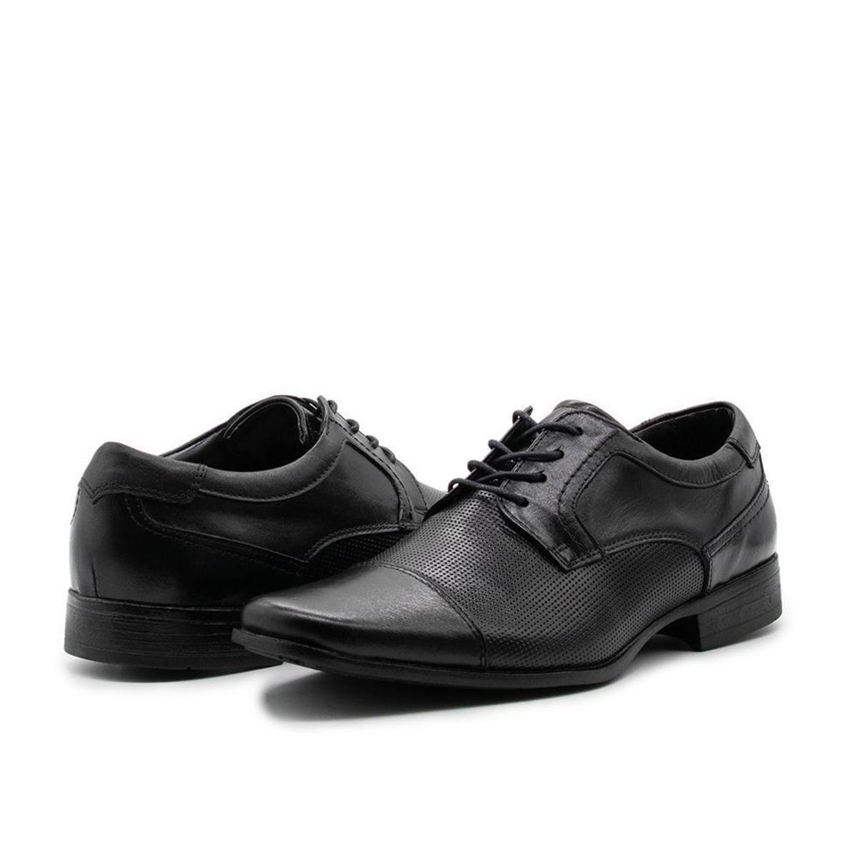 Sapatos Masculinos Social Estilo Italiano Cromo 2000 - Preto | Netshoes