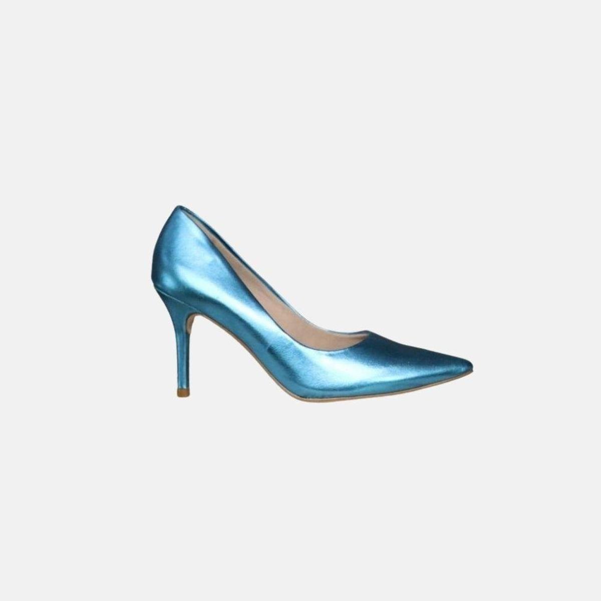 Scarpin Ernest Metalizado - Azul | Netshoes