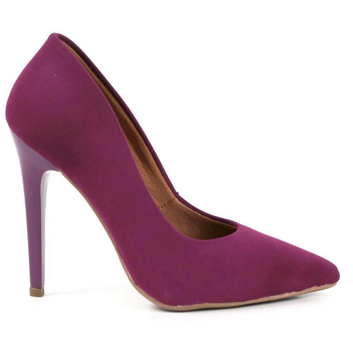 Scarpin Feminino Salto Alto - Roxo | Netshoes