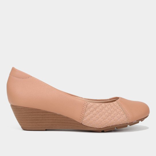 Scarpin Modare Anabela Médio Ultra Conforto - Nude é ruim? Scarpin Modare Anabela Médio Ultra Conforto - Nude é boa?