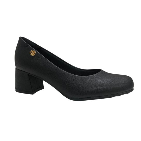 SCARPIN MODARE ULTRACONFORTO SALTO GROSSO REF:7373100 FEMININO - Preto Menor preço em SCARPIN MODARE ULTRACONFORTO SALTO GROSSO REF:7373100 FEMININO - Preto
