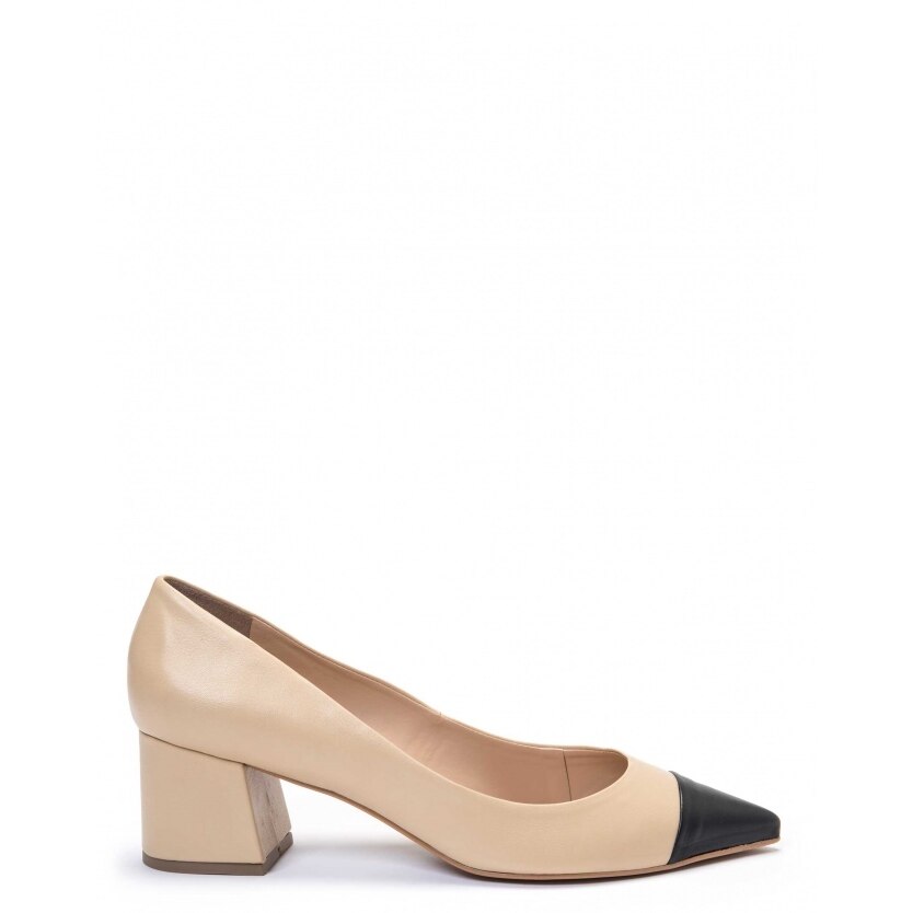 Scarpin Salto Grosso Biqueira Amaro Feminino | Netshoes