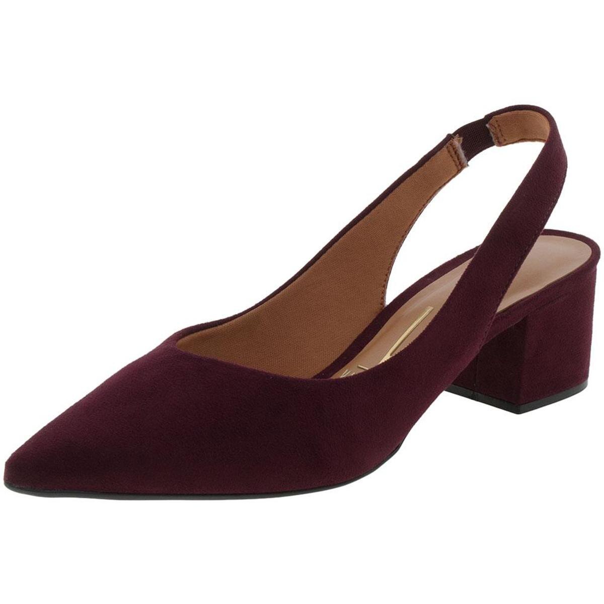 scarpin vinho salto medio