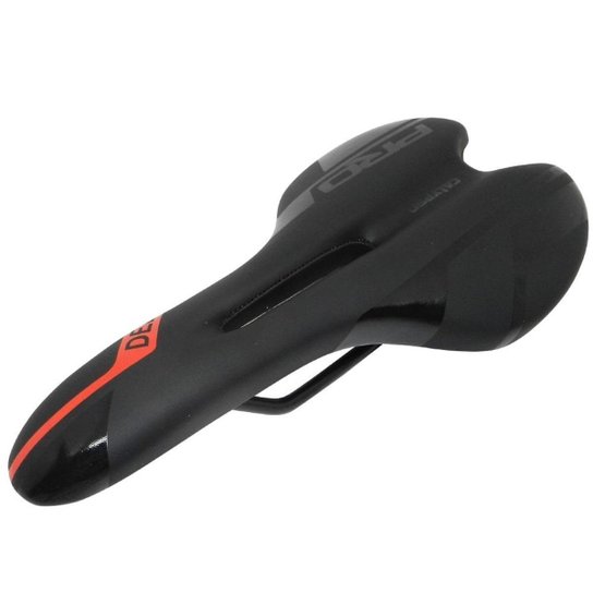 Selim Banco Bicicleta Calypso Pro Delta Vazado 282x147mm - Vermelho