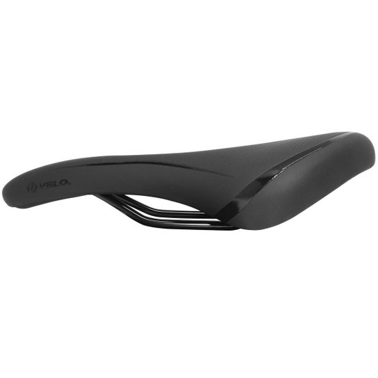 Selim Banco Bicicleta Velo CLV-0143 Vazado 277x158mm Preto - Preto