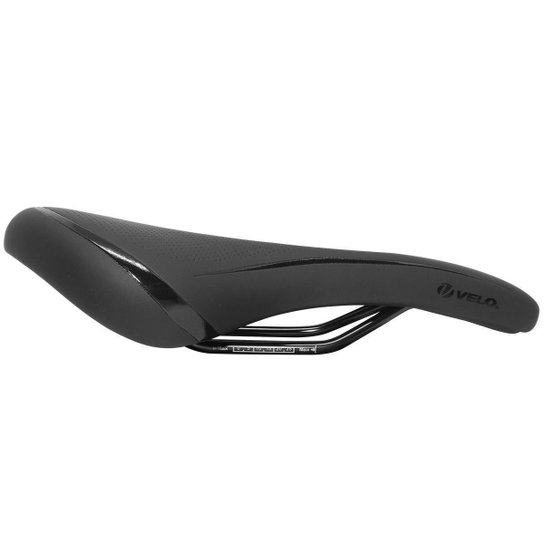 Selim Banco Bicicleta Velo CLV-0143 Vazado 277x158mm Preto - Preto
