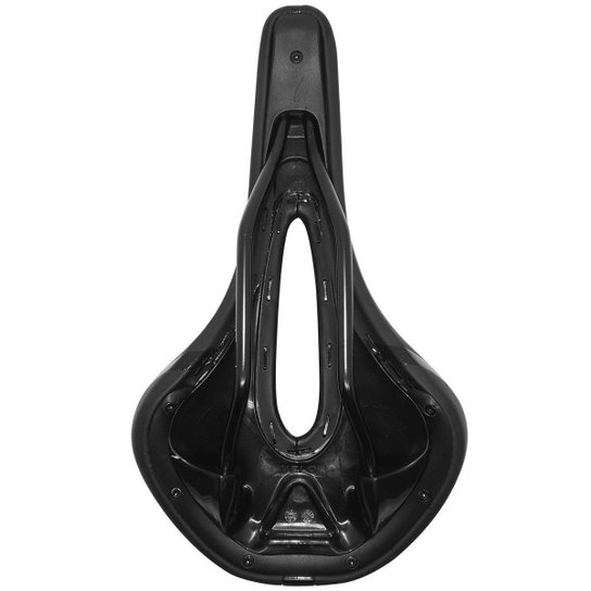 Selim Banco Bicicleta Velo CLV-0143 Vazado 277x158mm Preto - Preto