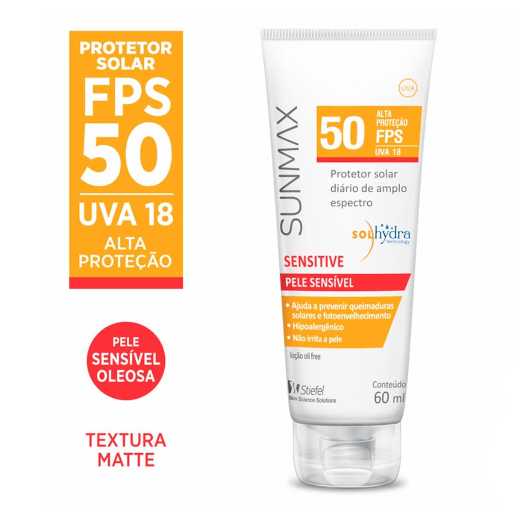 Sensitive FPS50 Sunmax - Protetor Solar 60ml
