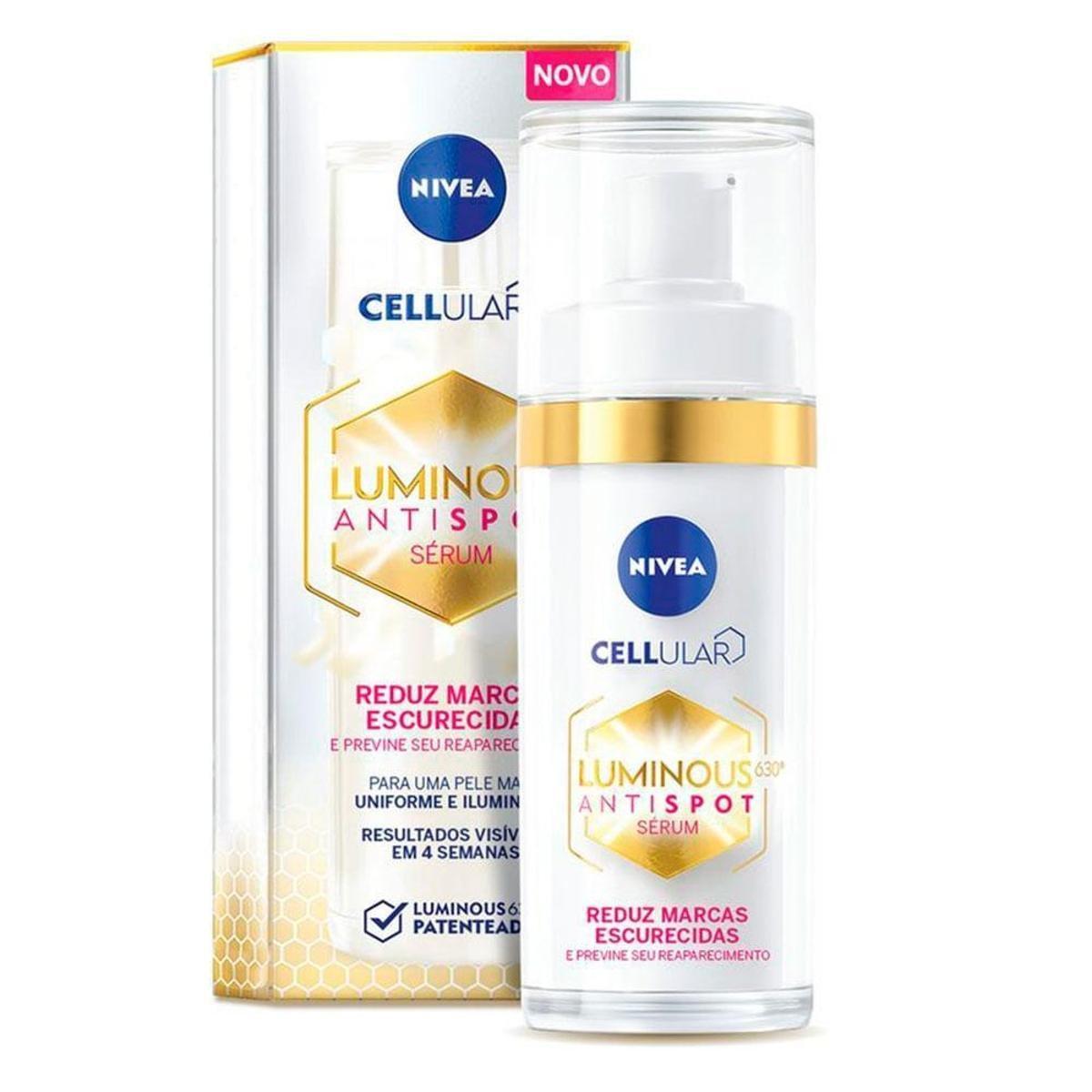 Sérum Facial Dia e Noite Nivea Cellullar Luminous 630º 30ml Menor preço em Sérum Facial Dia e Noite Nivea Cellullar Luminous 630º 30ml