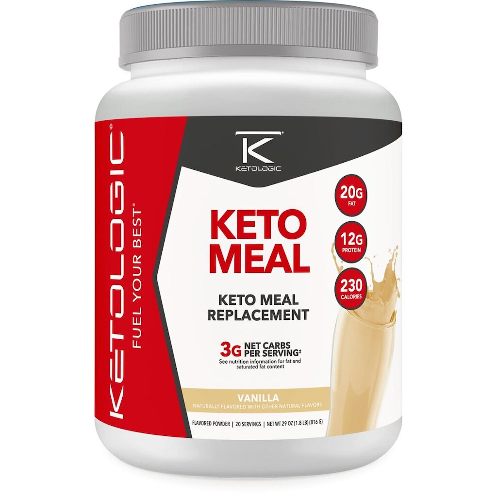 Shake substituto de refeição Ketologic Keto Vanilla 20 porções