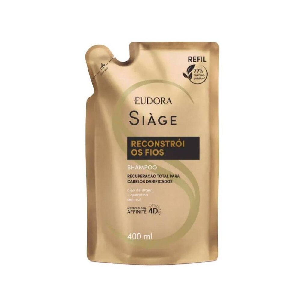Shampoo Eudora Siàge Reconstrói os Fios 400ml