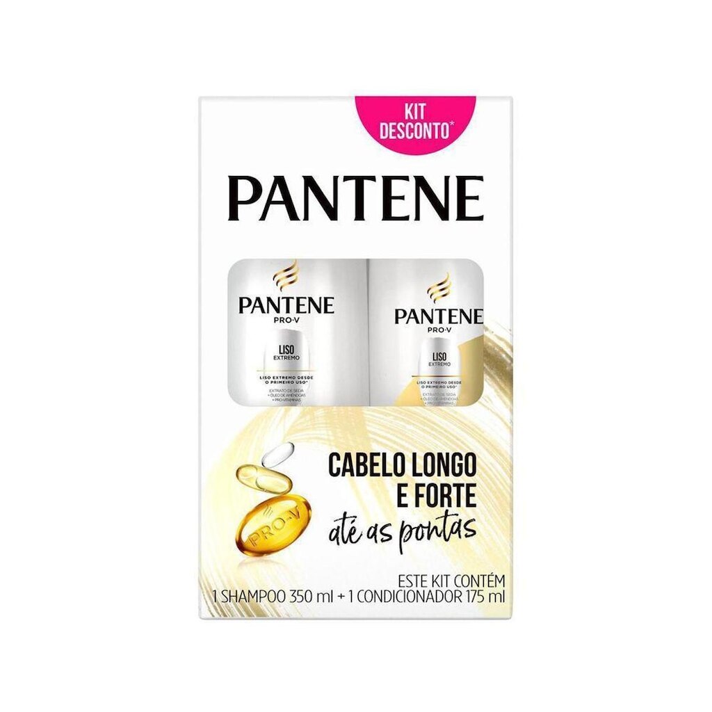 Shampoo Pantene Liso Extremo 350ml