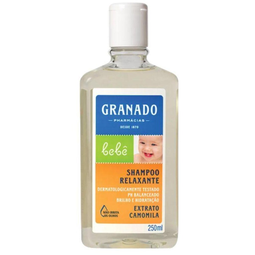 Shampoo Relaxante Extrato Camomila Bebê 250ml -