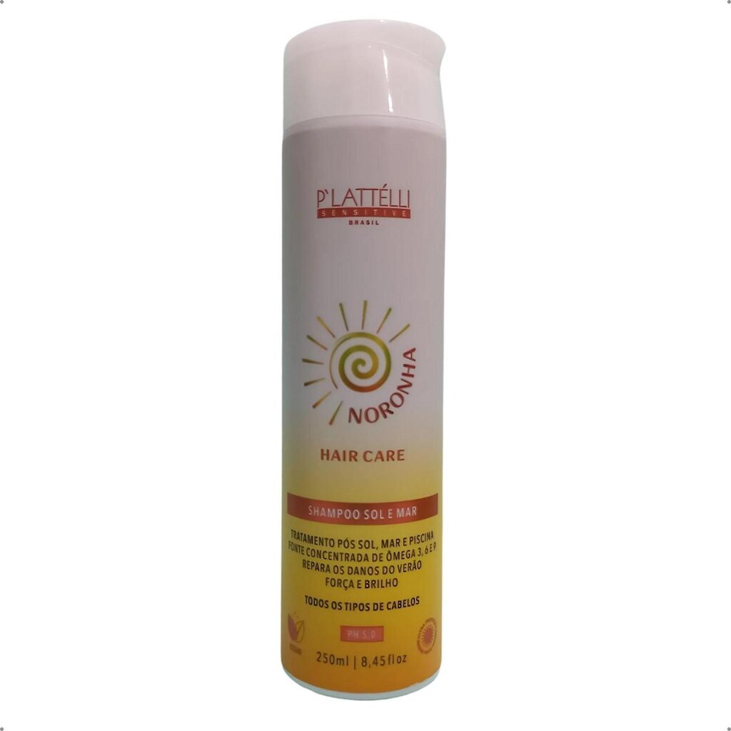 Shampoo Sol e Mar Plattelli Noronha Hair Care 250ml