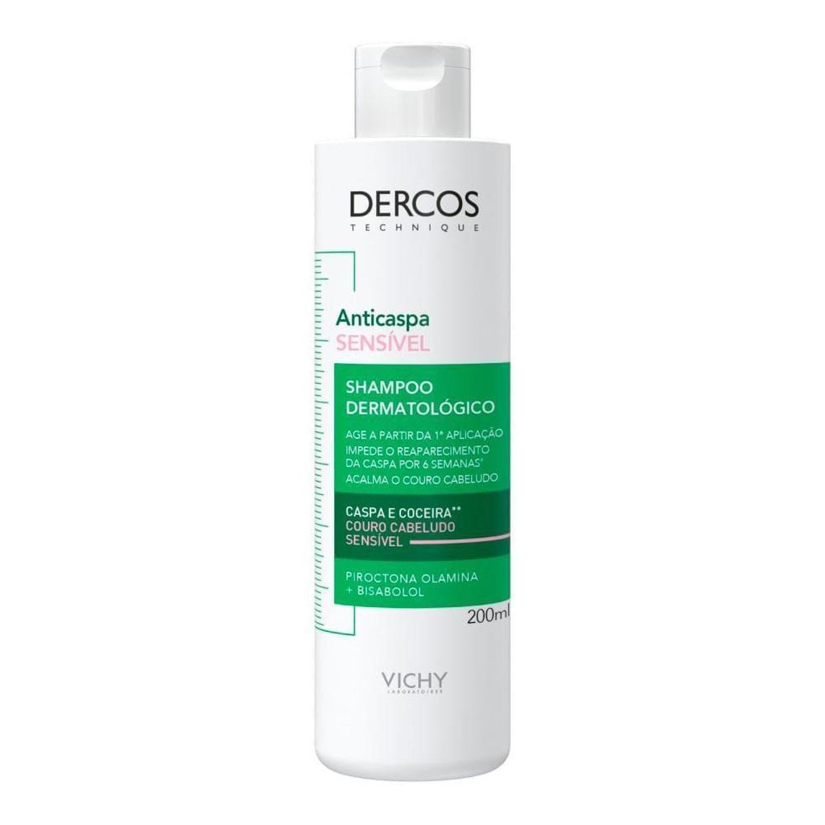 Shampoo Vichy Dercos Anticaspa Sensível 200ml Menor preço em Shampoo Vichy Dercos Anticaspa Sensível 200ml