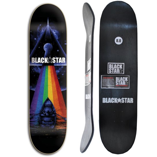 Shape de Skate Black Star Zepplin 8.0 - Estampado