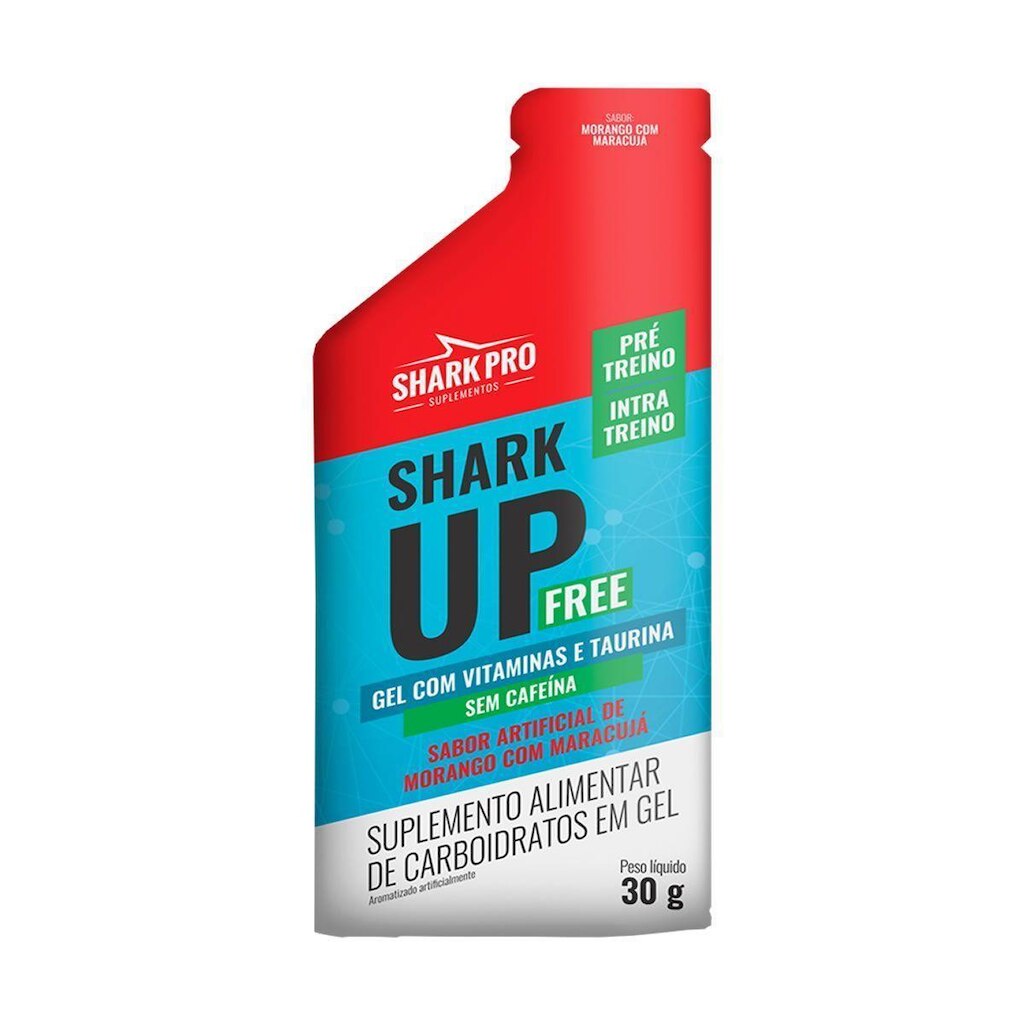 Shark-up Free - 1 Sachê 30g Morango com Maracujá - Shark Pro