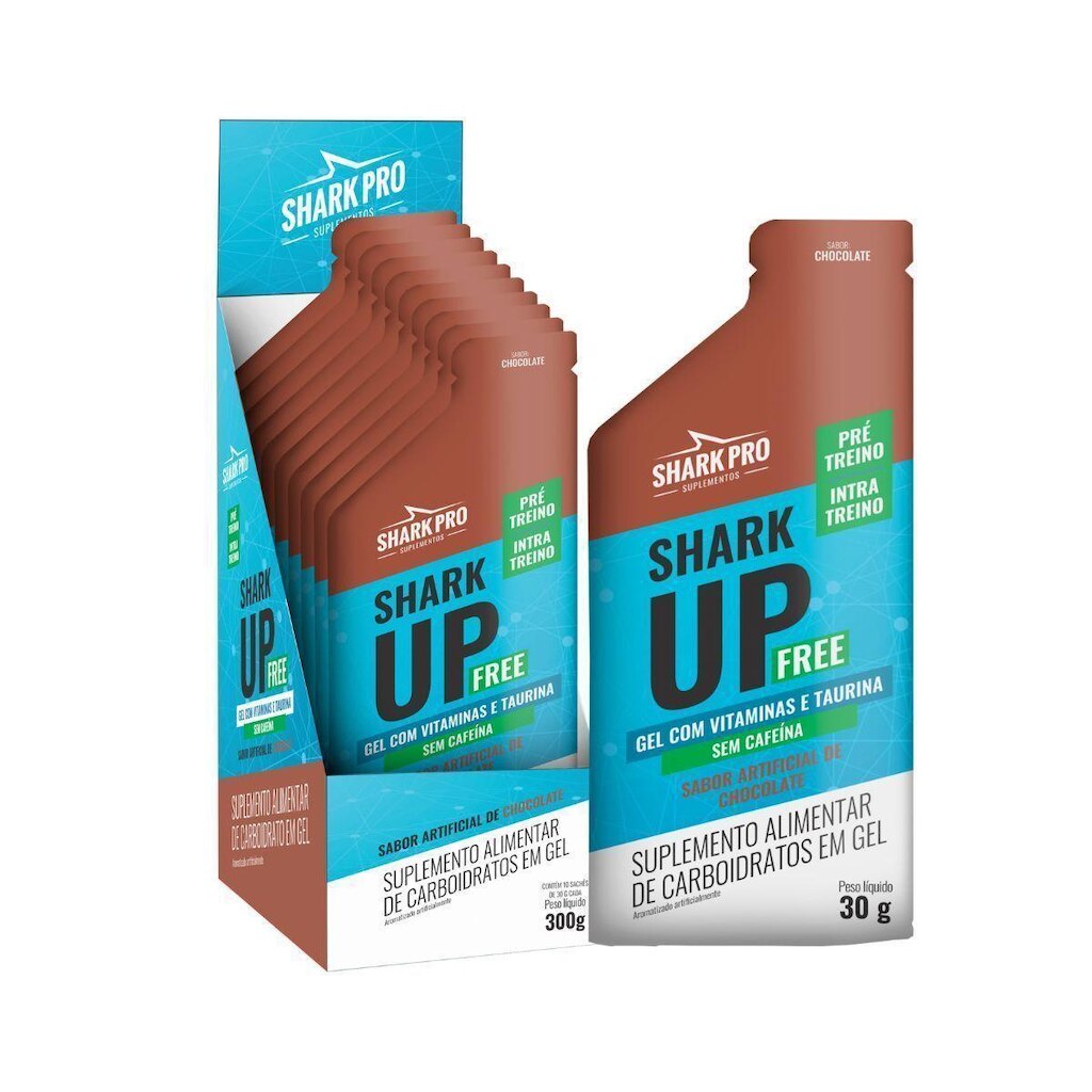Shark-up Free - 10 Sachês 30g Chocolate - Shark Pro