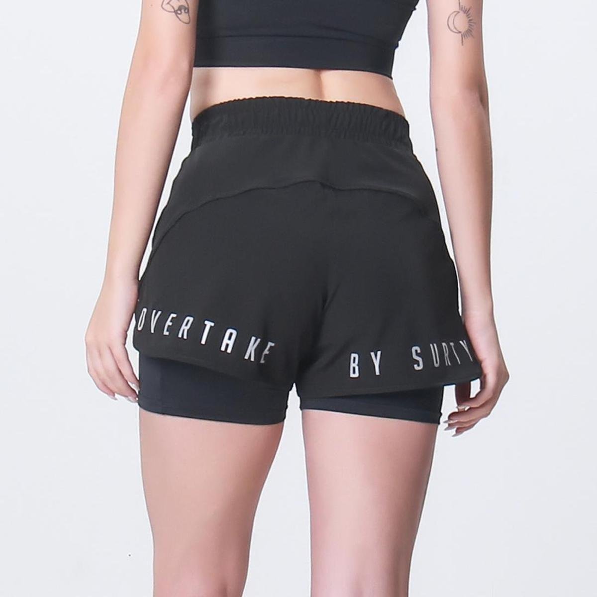 short 2 em 1 feminino academia