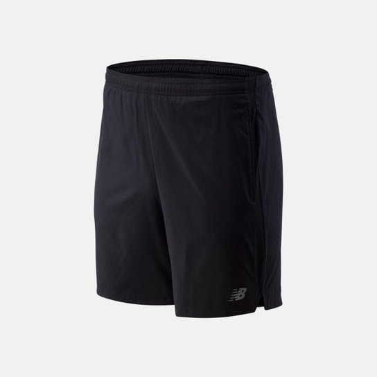 Short 7IN New Balance Accelerate Masculino - Preto Menor preço em Short 7IN New Balance Accelerate Masculino - Preto