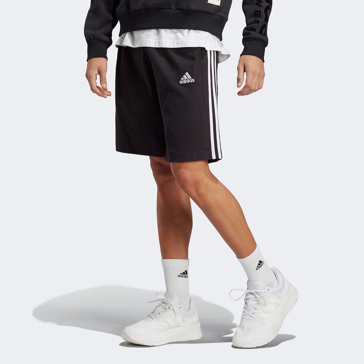 Short Adidas 3 Listras 10 Masculino Menor preço em Short Adidas 3 Listras 10 Masculino