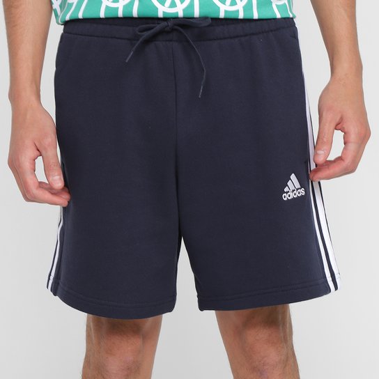 Short Adidas 3 Listras Com Bolso Masculino - Marinho+Branco é ruim? Short Adidas 3 Listras Com Bolso Masculino - Marinho+Branco é boa?
