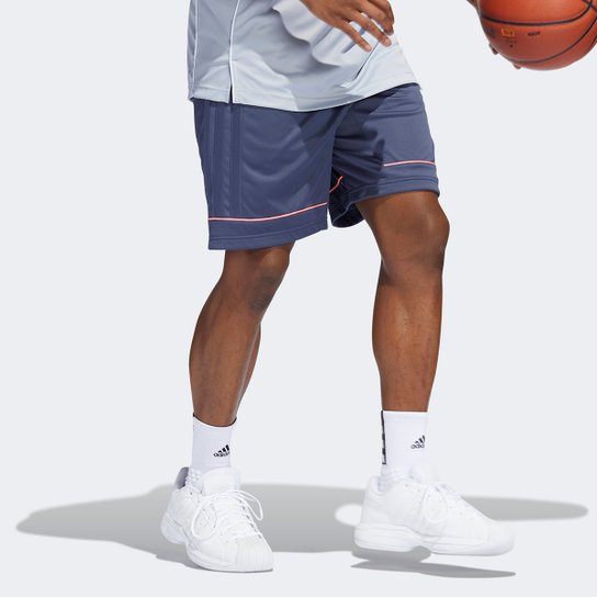 Short Adidas Basketball All World Masculino - Marinho Menor preço em Short Adidas Basketball All World Masculino - Marinho