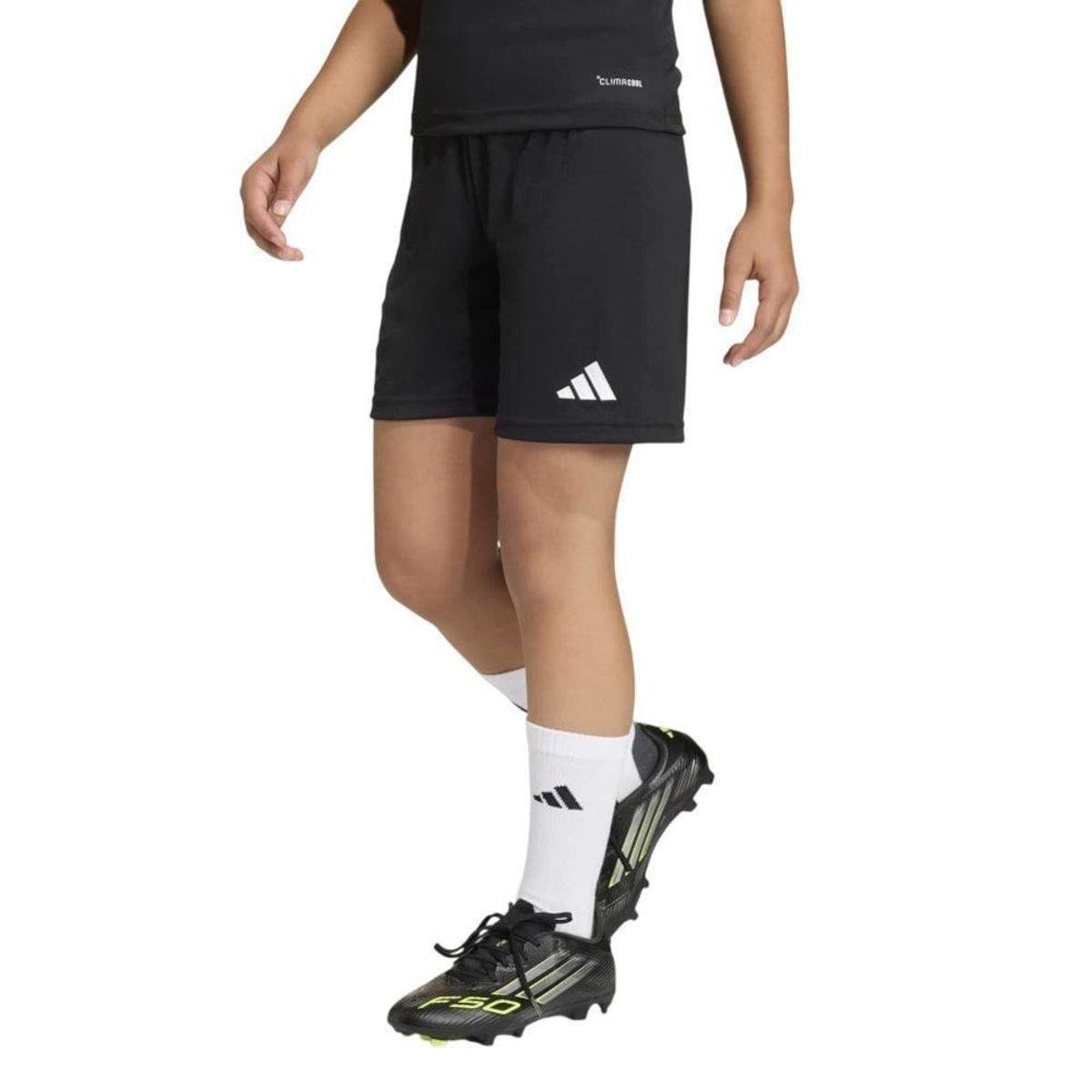 Short Adidas Entrada 26 Infantil - Preto 13-14