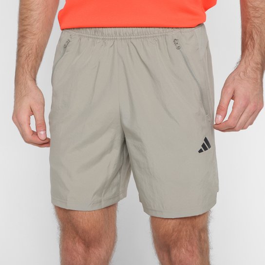Short Adidas Essentials Woven Masculino - Cinza Menor preço em Short Adidas Essentials Woven Masculino - Cinza
