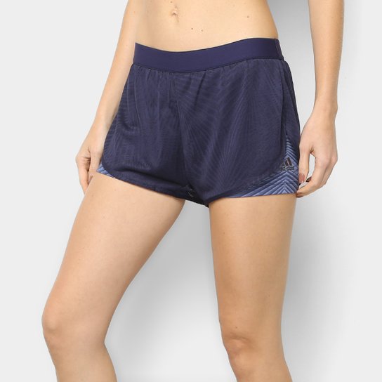 Short Adidas Grafica Dual Feminino - Marinho