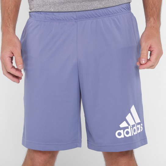 Short Adidas M 3S Masculino - Lilás Menor preço em Short Adidas M 3S Masculino - Lilás