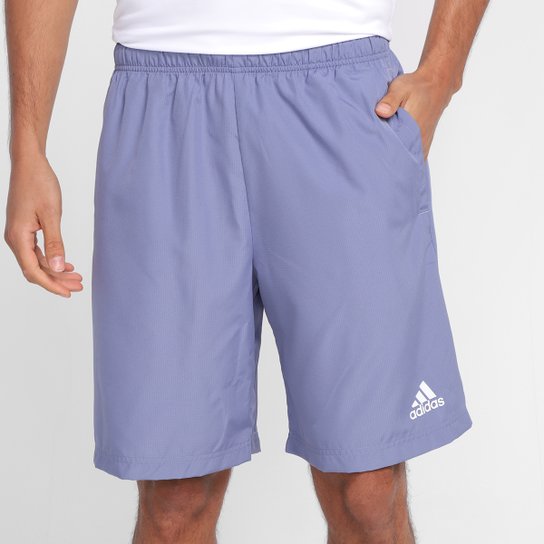 Short Adidas Plain Masculino - Lilás Menor preço em Short Adidas Plain Masculino - Lilás