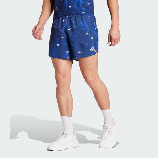 Short Adidas Run It Bl Masculino - Azul Menor preço em Short Adidas Run It Bl Masculino - Azul
