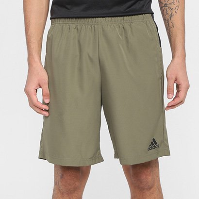 Short Adidas Tactel Colorblock Masculino - Marrom Claro | Netshoes