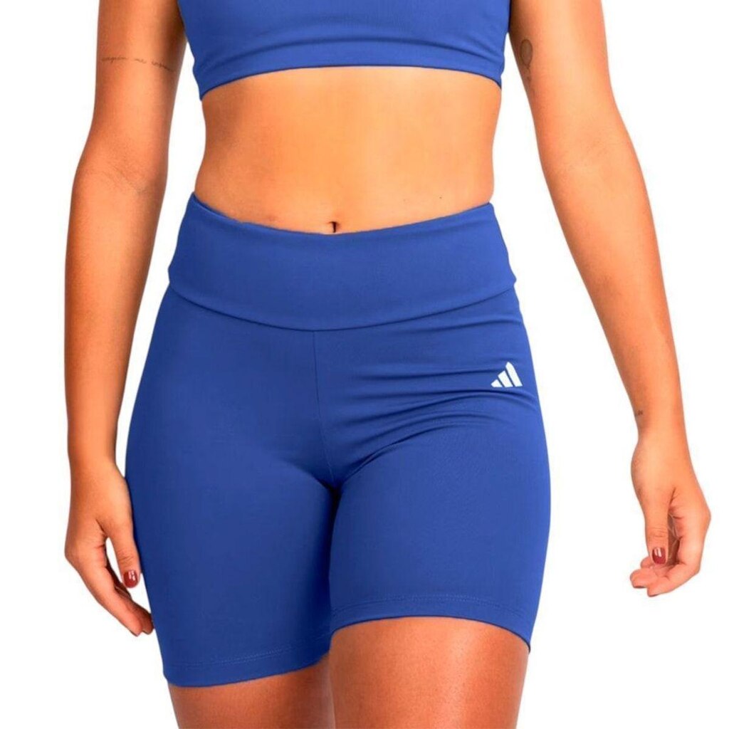 Short Adidas Treino Básico Feminino - Azul PP