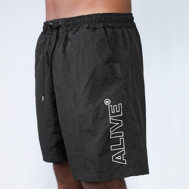Short Alive Big Logo Preto
