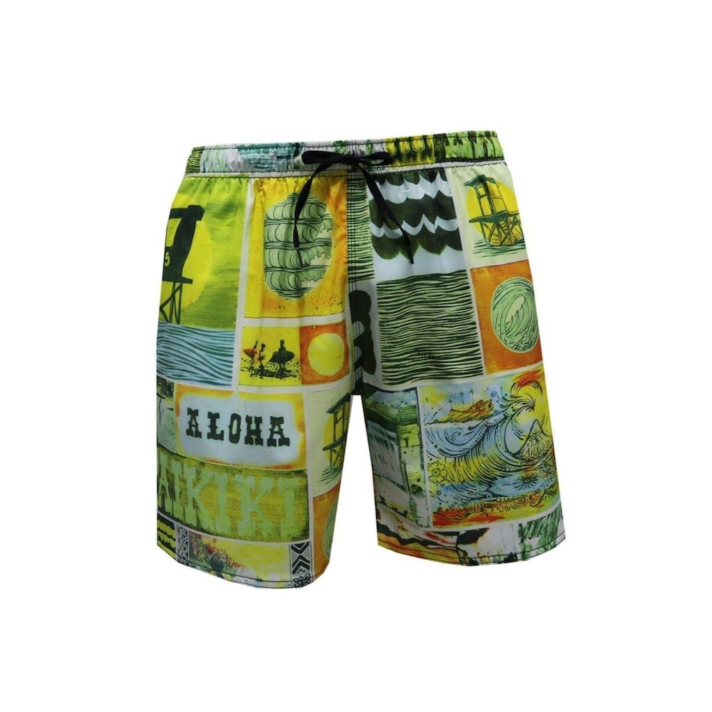 Short Alkary Elástico Aloha Amarelo