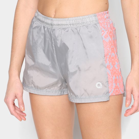 Short Área Sports Mixed Feminino - Cinza Menor preço em Short Área Sports Mixed Feminino - Cinza