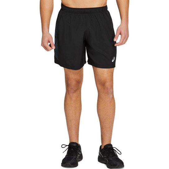 Short ASICS Icon 7in - Masculino - Preto Menor preço em Short ASICS Icon 7in - Masculino - Preto