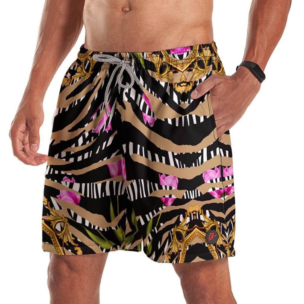 Short Bermuda Barroco Lines Animal Print