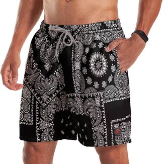 Short Bermuda Estampa Lenço Paisley 5