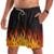 Short Bermuda Flames 1 - Preto