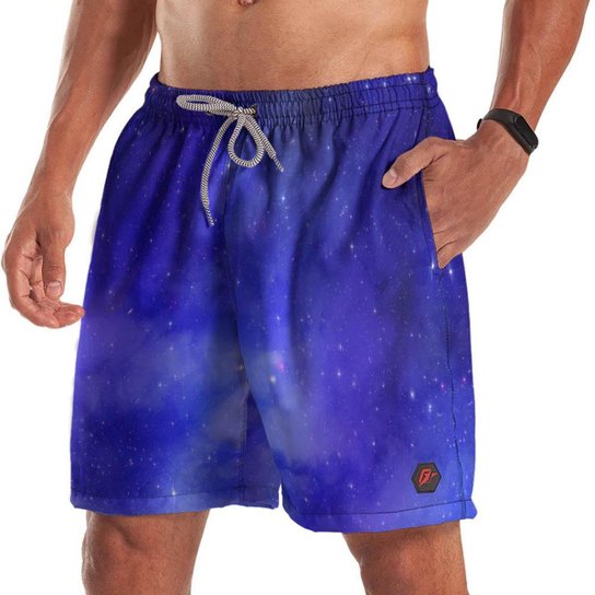Short Bermuda Galáxia Centaurus 1 - Azul Menor preço em Short Bermuda Galáxia Centaurus 1 - Azul