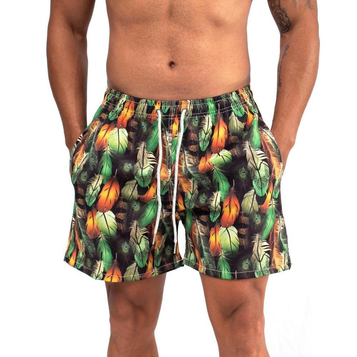 bermuda masculina praia estampada