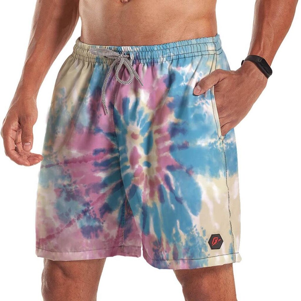 Short Bermuda Tie Dye Espiral Aqua 1