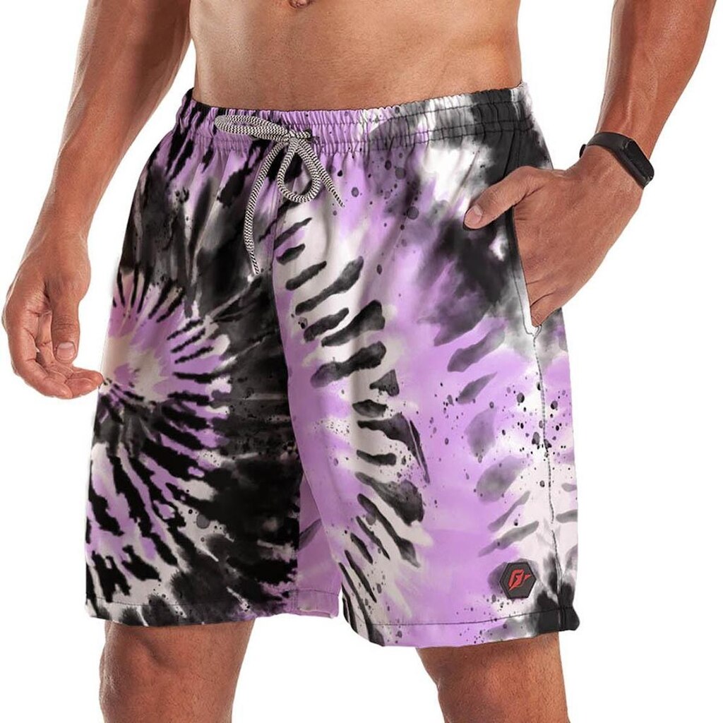 Short Bermuda Tie Dye Espiral Aquarius Purple 1