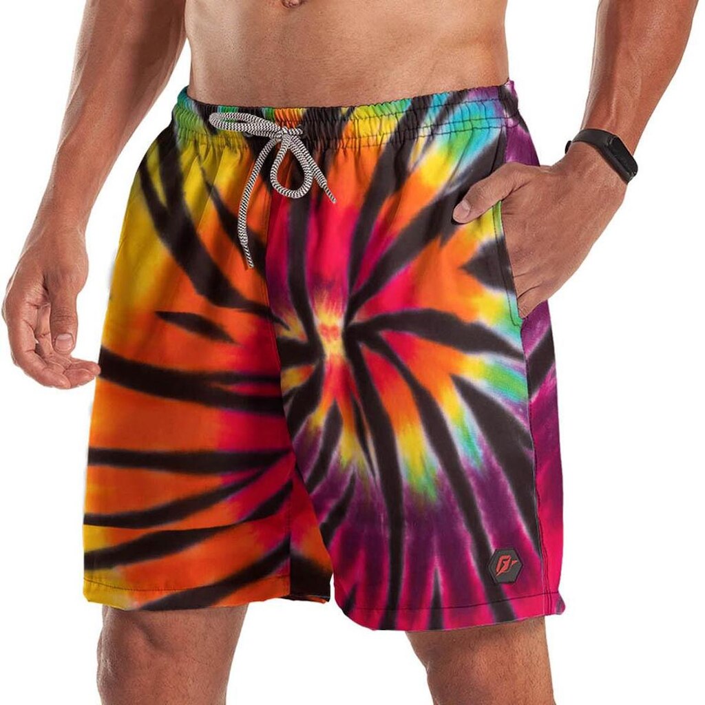 Short Bermuda Tie Dye Espiral Rainbow 1